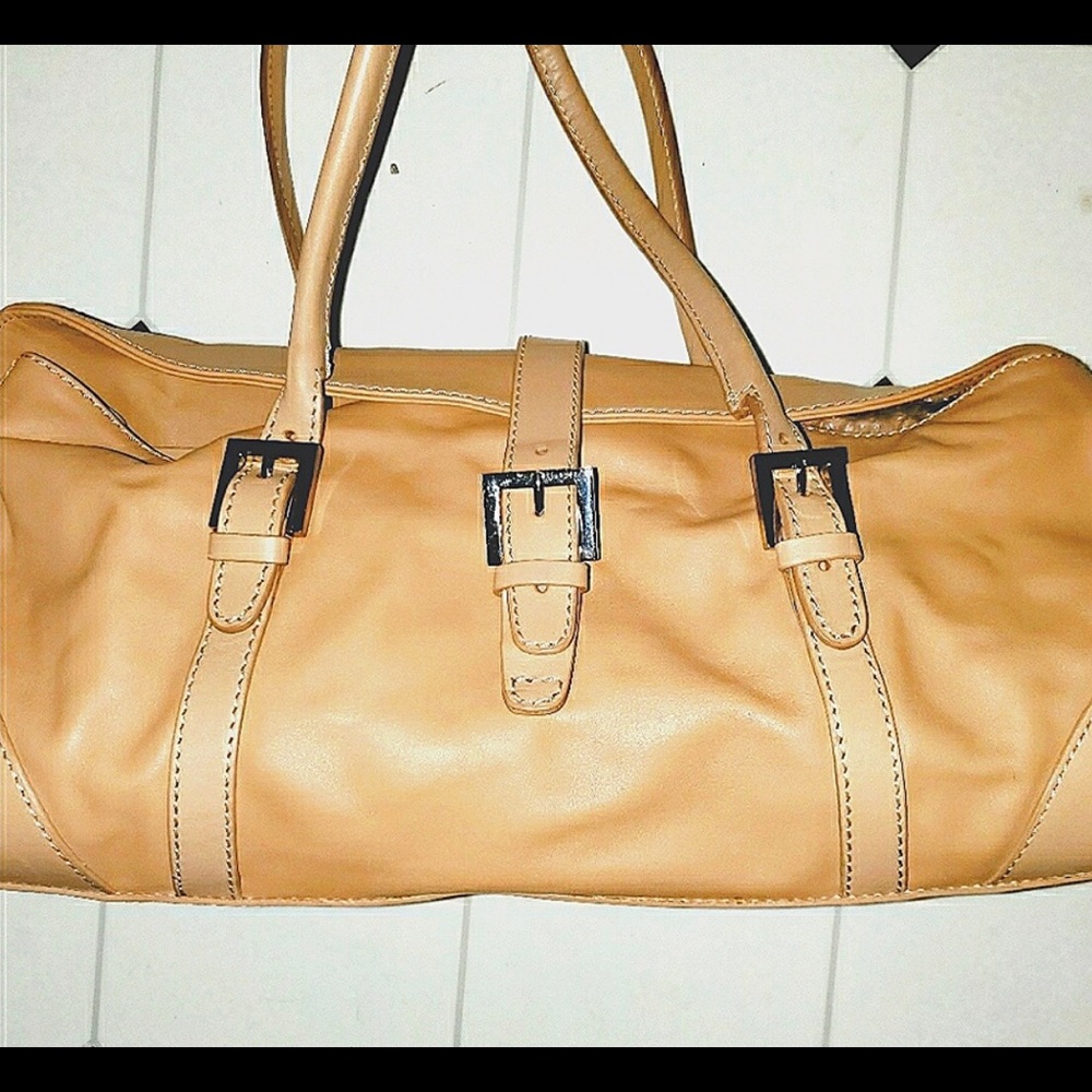 Tan Leather Purse by Desmo